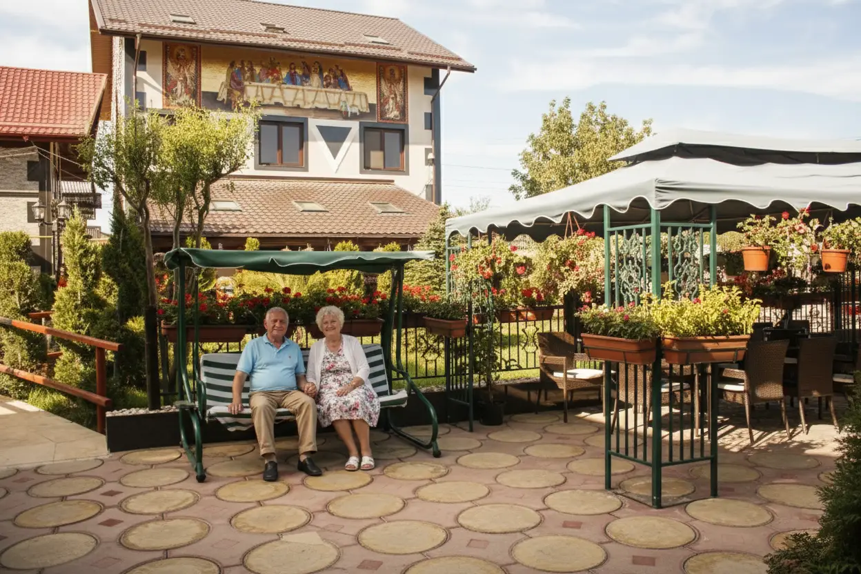 Zonă de relaxare la Căminul Sfântul Vasile